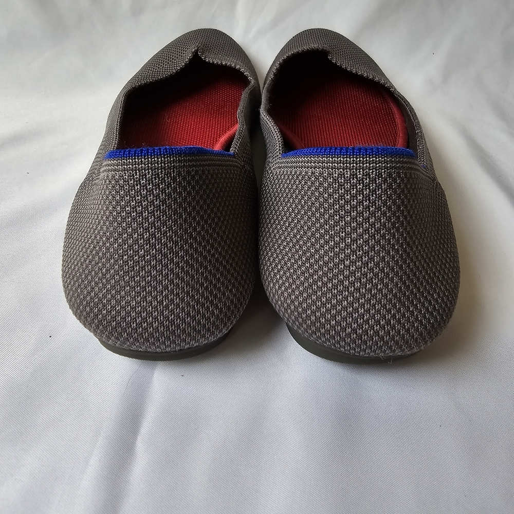 Rothy's Round Toe Ballet Flat Shoe in Charcoal Washable 9,5 - Picture 5 of 8